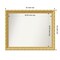 Amanti Art Non-Beveled Wood Wall Mirror, Versailles Gold Frame